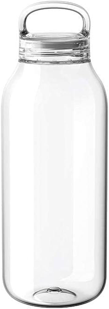 a Kinto 500ml clear water bottle